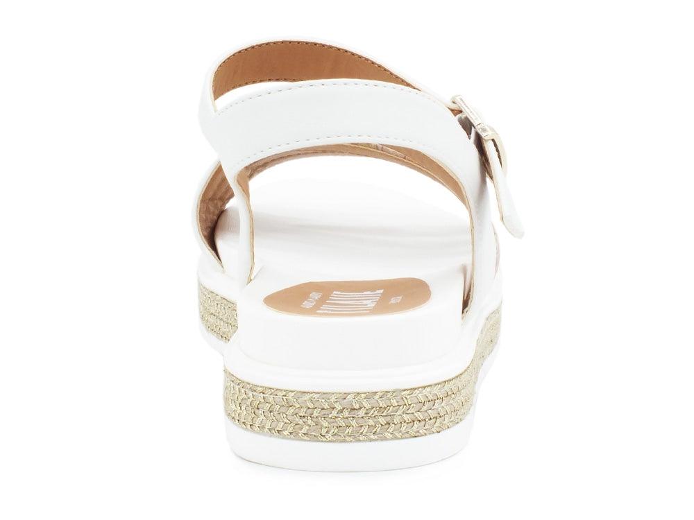ALVIERO MARTINI 1° CLASSE Sandalo Bianco Geo Beige P3A2-10583 - Sandrini Calzature e Abbigliamento