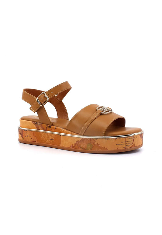 ALVIERO MARTINI 1° CLASSE Sandalo Platform Geo Donna Leather Cuoio N1539-0326 - Sandrini Calzature e Abbigliamento