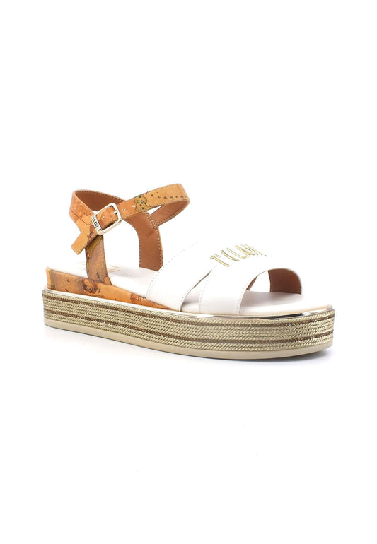 ALVIERO MARTINI 1° CLASSE Sandalo Strass Platform Donna White Beige Geo N1543-0326 - Sandrini Calzature e Abbigliamento
