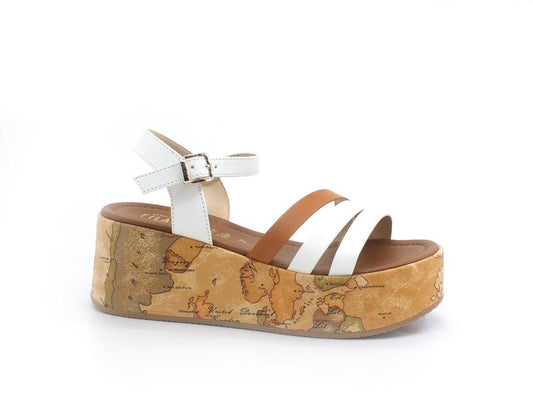 ALVIERO MARTINI 1° CLASSE Sandalo Zeppa Geo Listini White N1254-0371 - Sandrini Calzature e Abbigliamento