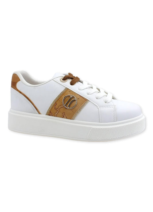 ALVIERO MARTINI 1° CLASSE Sneaker Banda Geo Donna White Z0393-201H - Sandrini Calzature e Abbigliamento