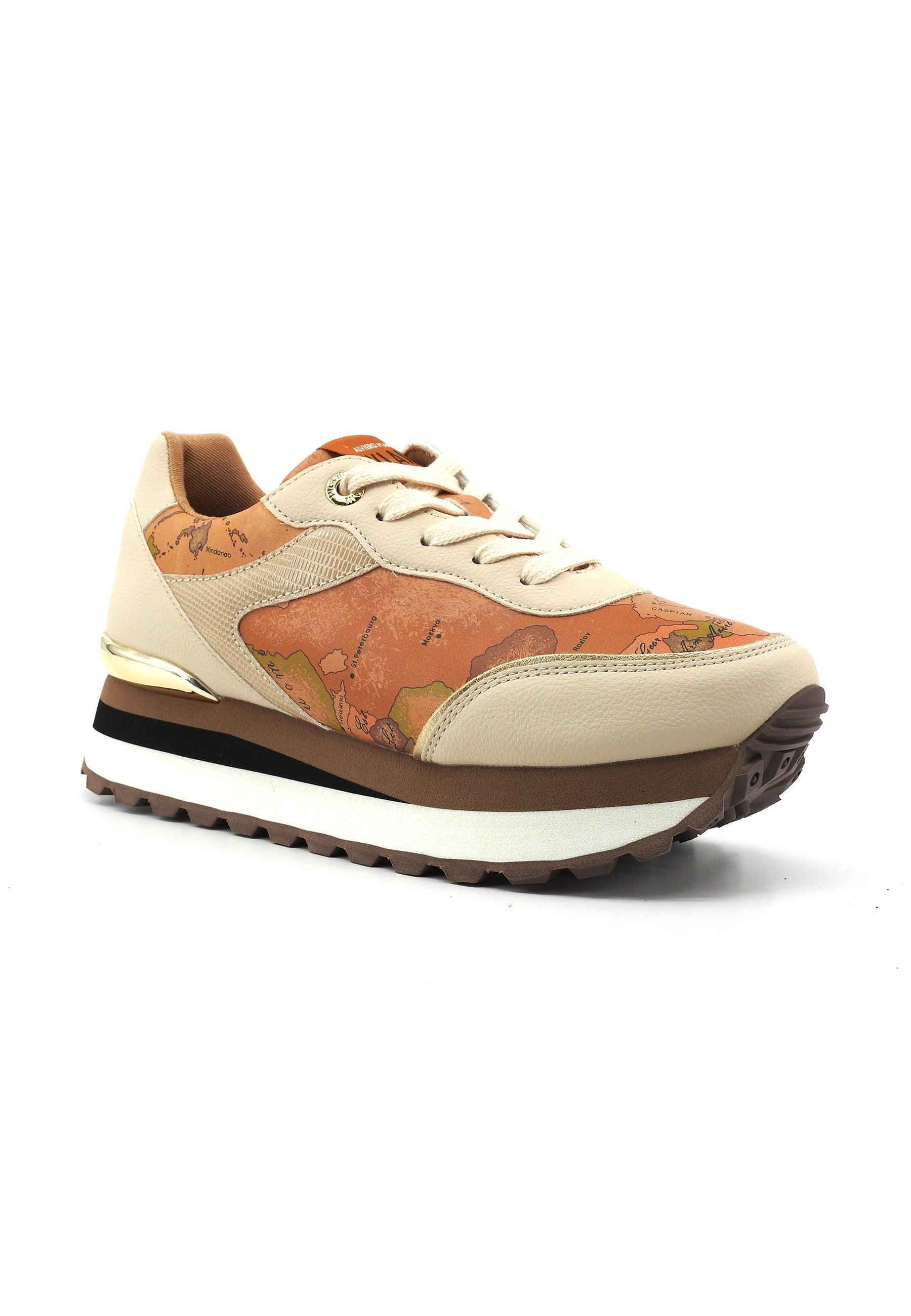 ALVIERO MARTINI 1° CLASSE Sneaker Donna Beige Geo N1690-0193 - Sandrini Calzature e Abbigliamento