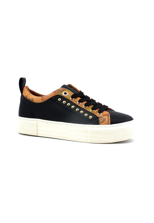 ALVIERO MARTINI 1° CLASSE Sneaker Geo Borchie Donna Black Beige N1293-0193 - Sandrini Calzature e Abbigliamento