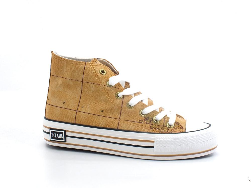 ALVIERO MARTINI 1° CLASSE Sneaker Hi Geo Natural Beige Z0256-9430 - Sandrini Calzature e Abbigliamento