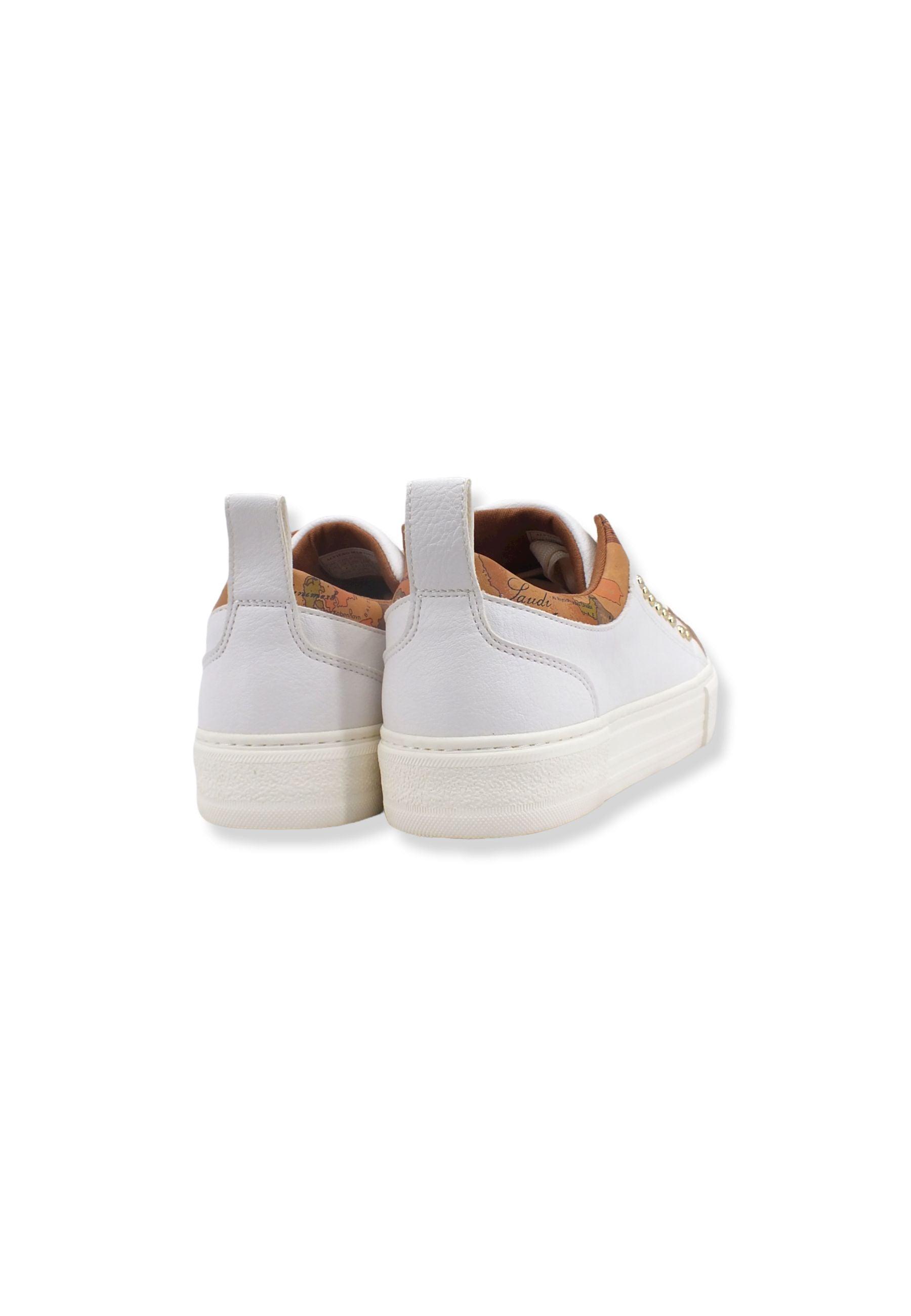 ALVIERO MARTINI 1A CLASSE Sneaker Donna Pelle White Beige Geo 1293-0193 - Sandrini Calzature e Abbigliamento