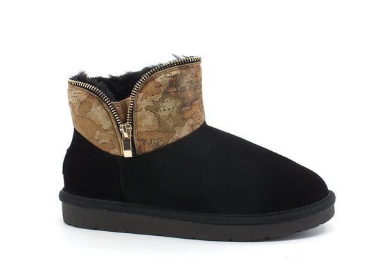 ALVIERO MARTINI 1A CLASSE Stivaletto Pelo Zip Black Geo N0124-407A - Sandrini Calzature e Abbigliamento