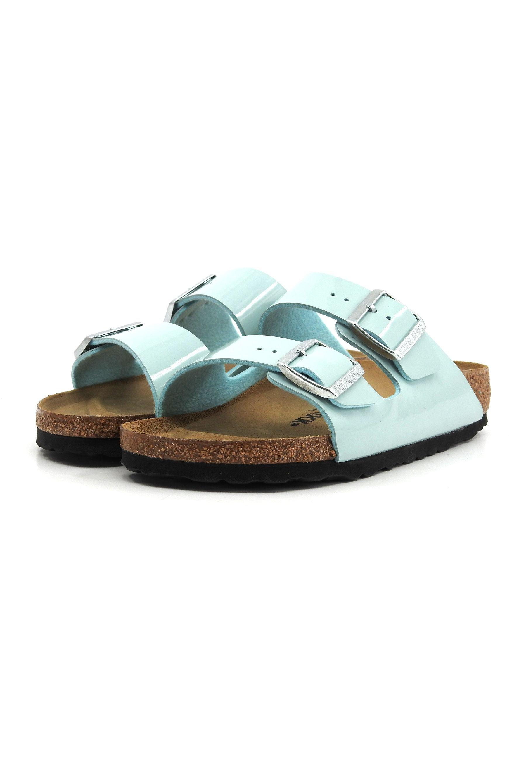 BIRKENSTOCK Arizona Ciabatta Donna Azzurro Surf Green 1026963 - Sandrini Calzature e Abbigliamento