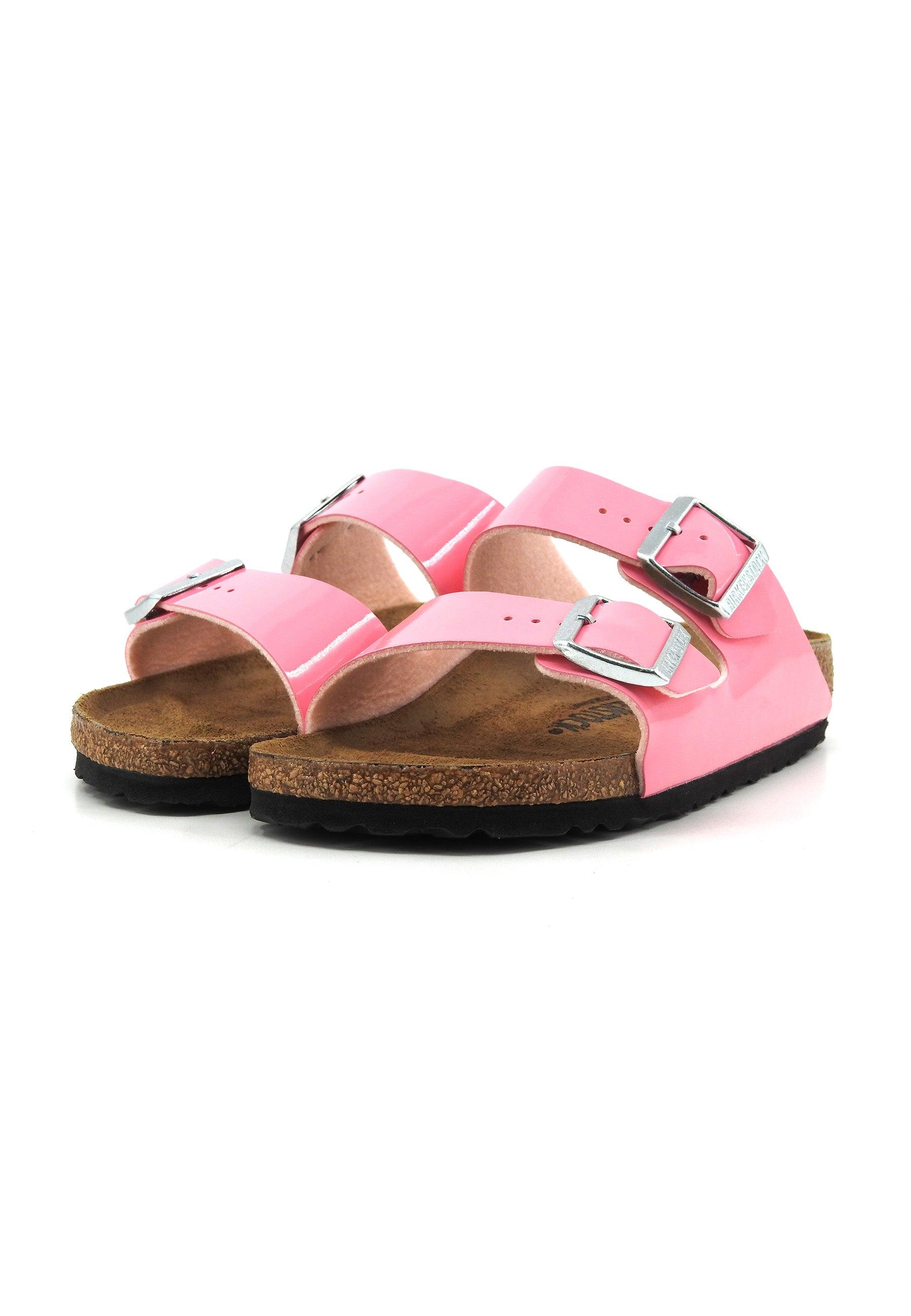 BIRKENSTOCK Arizona Ciabatta PAtent Candy Pink Black 1026957 - Sandrini Calzature e Abbigliamento