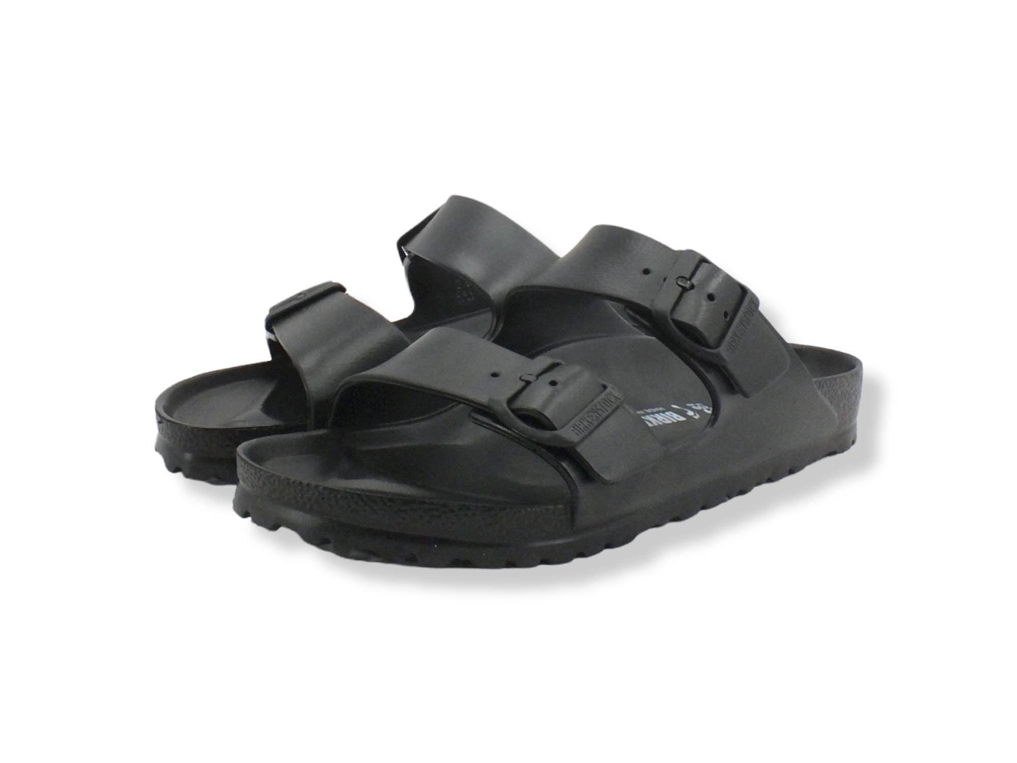 BIRKENSTOCK Arizona Eva Ciabatta Fibbie Donna Black 0129423 - Sandrini Calzature e Abbigliamento