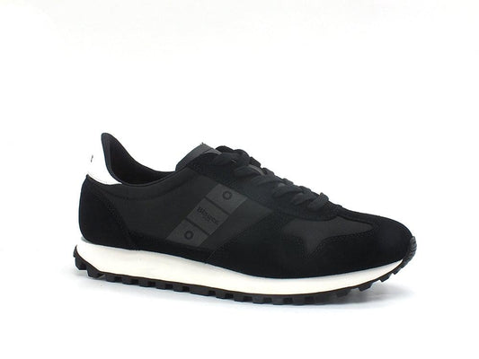 BLAUER Dawson 02 Sneaker Suede Black S2DASWON02 - Sandrini Calzature e Abbigliamento