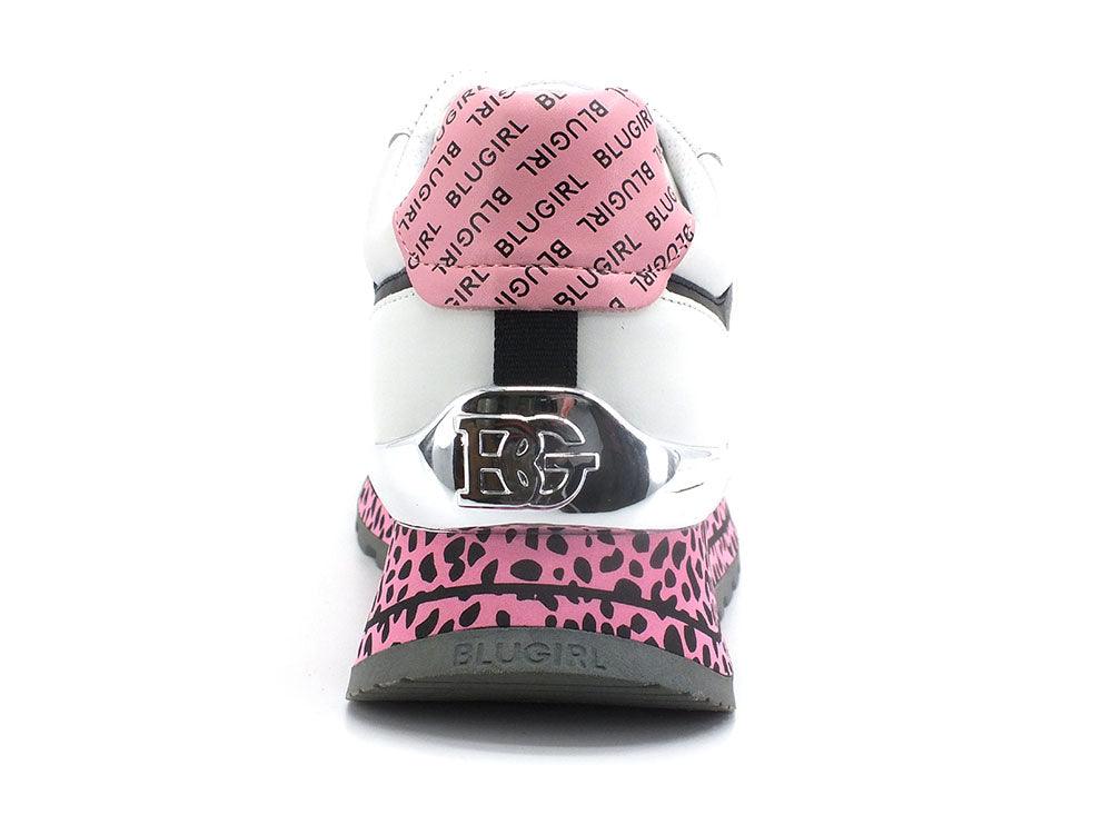 BLUGIRL Blumarine Babe 03 Sneaker Glitter White Milk 6A2517P0304 - Sandrini Calzature e Abbigliamento