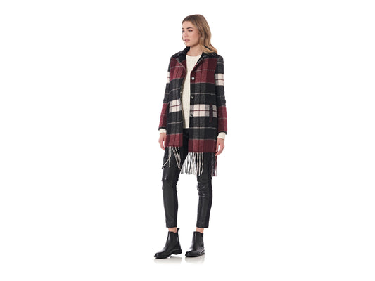 CAFENOIR Cappotto Check Frange Multivino JI0011 - Sandrini Calzature e Abbigliamento