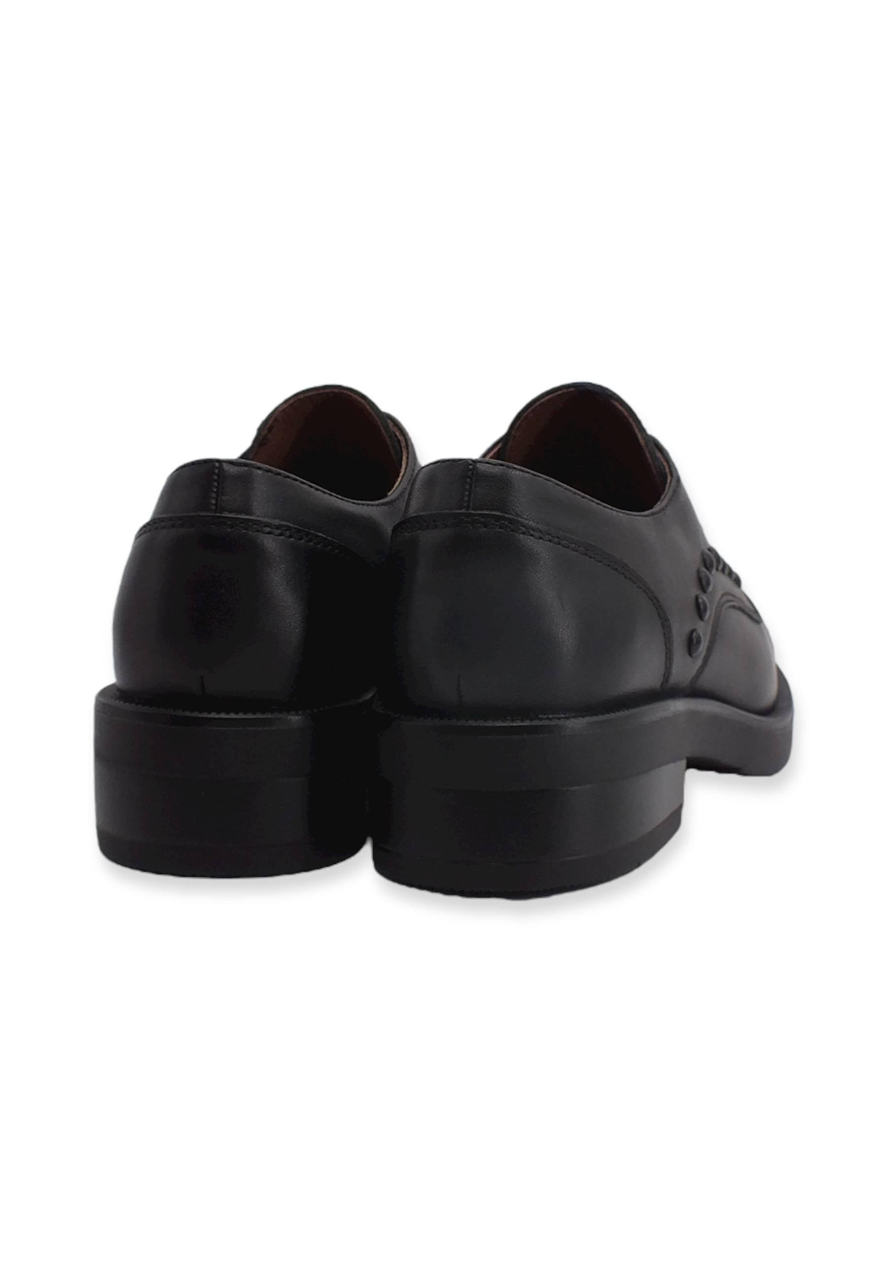 CAFENOIR Derby Slip On Borchiette Donna Nero EA1700 - Sandrini Calzature e Abbigliamento