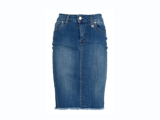 CAFENOIR Gonna Stringata Bordo Brillantini Blu Medio Chiaro JJ6240 - Sandrini Calzature e Abbigliamento