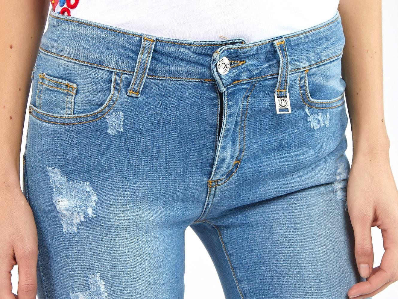 CAFENOIR Jeans Zampa Super Stretch Light Sky Blu JJ0055 - Sandrini Calzature e Abbigliamento