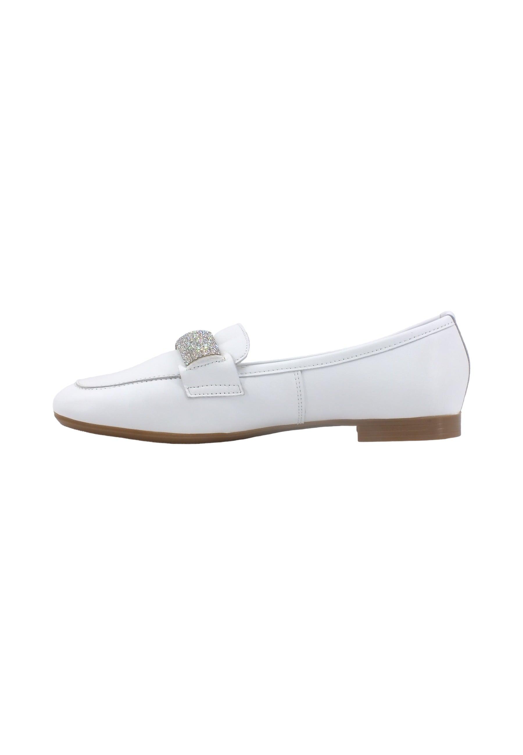CAFENOIR Mocassino Donna Bianco Strass EG4001 - Sandrini Calzature e Abbigliamento