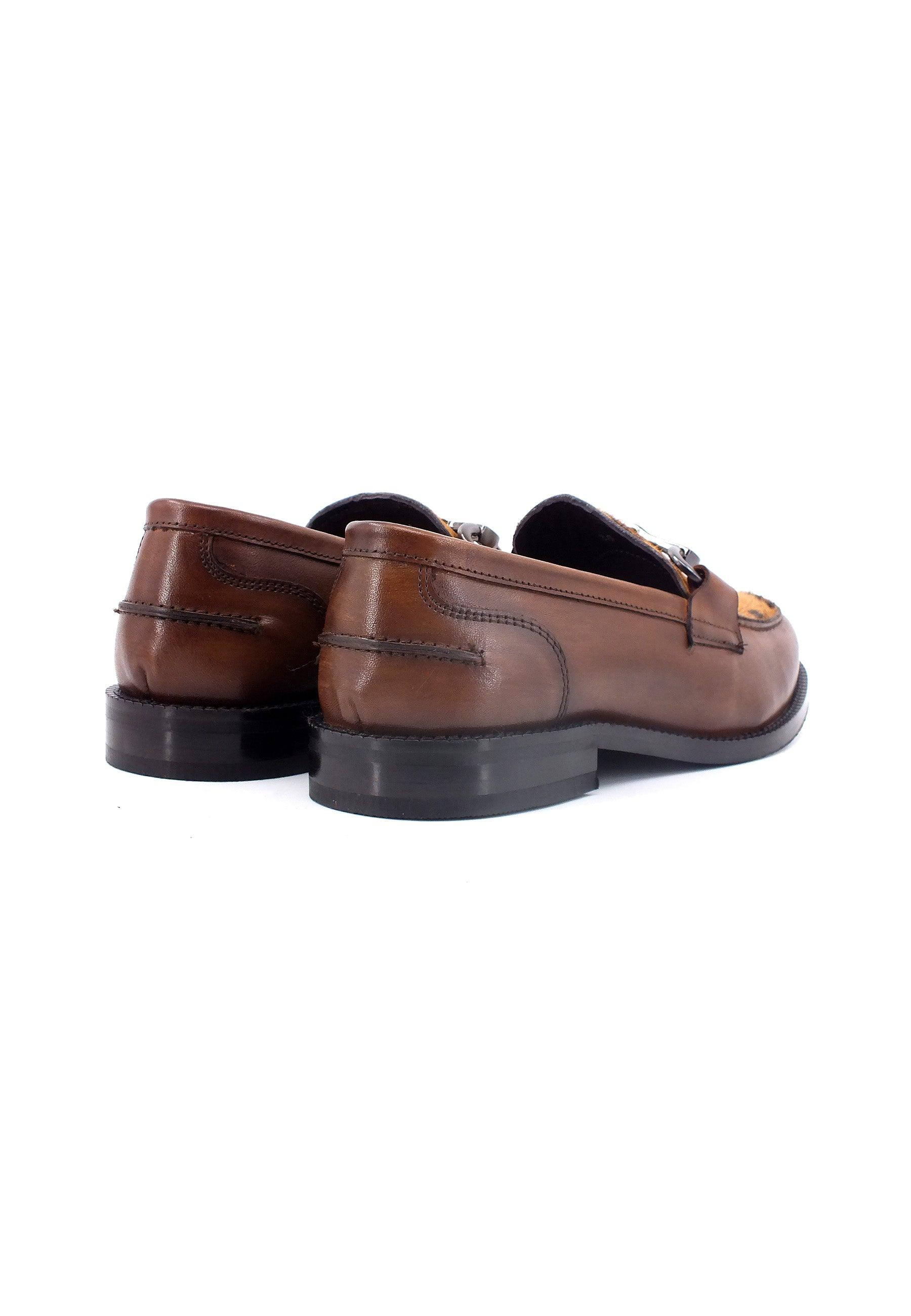 CAFENOIR Mocassino Donna Marrone Cognac Leopard DV1002 - Sandrini Calzature e Abbigliamento