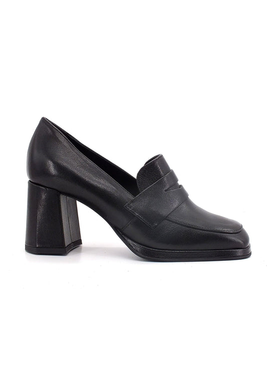 CAFENOIR Mocassino Tacco Largo Donna Nero LA1111 - Sandrini Calzature e Abbigliamento
