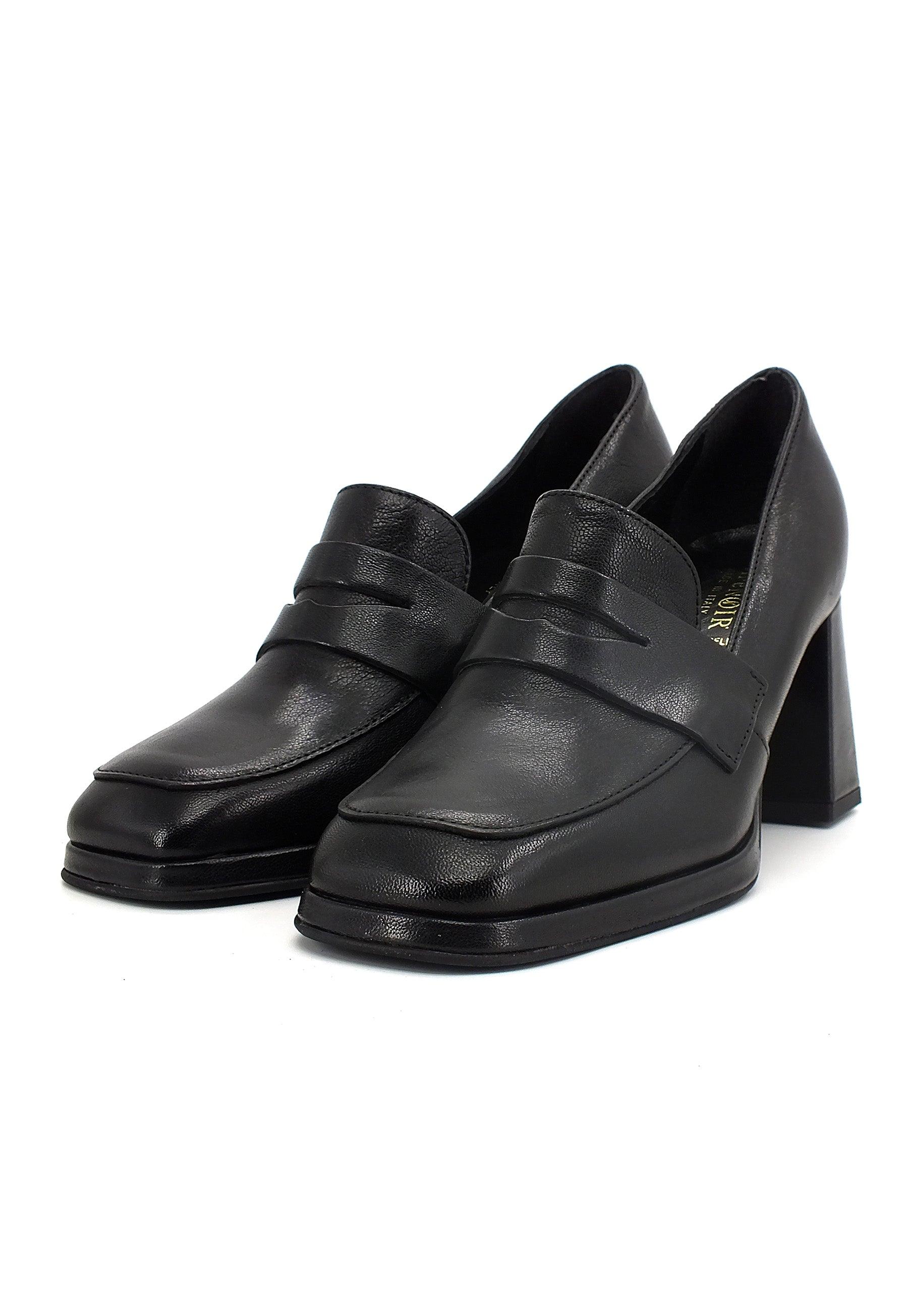 CAFENOIR Mocassino Tacco Largo Donna Nero LA1111 - Sandrini Calzature e Abbigliamento
