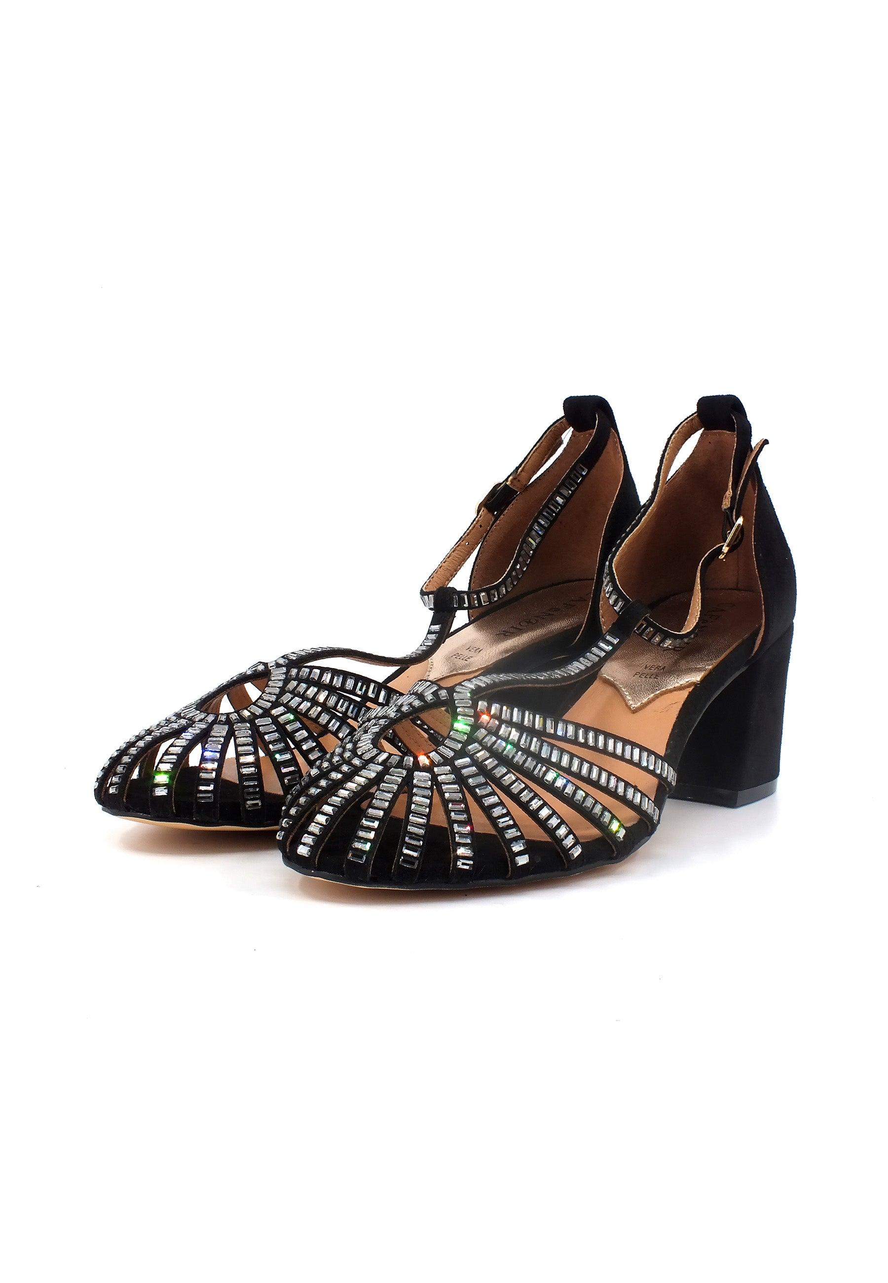 CAFENOIR Sandalo Minorchina Donna Nero LM90001 - Sandrini Calzature e Abbigliamento