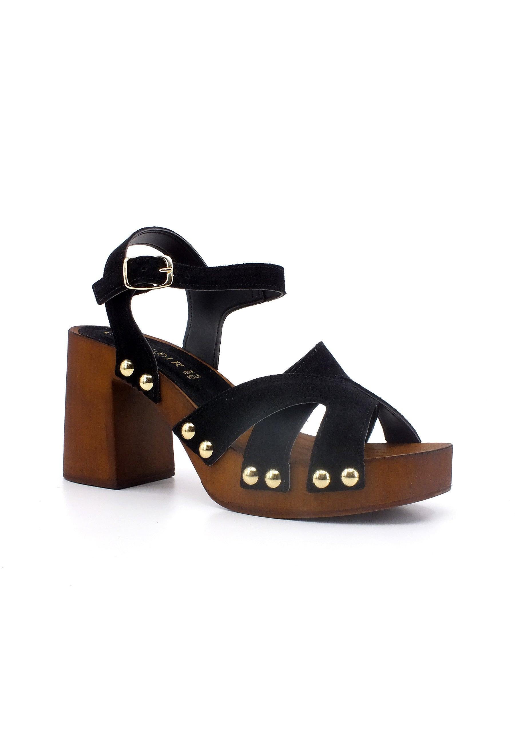 CAFENOIR Sandalo Tacco Grosso Donna Nero FB6020 - Sandrini Calzature e Abbigliamento