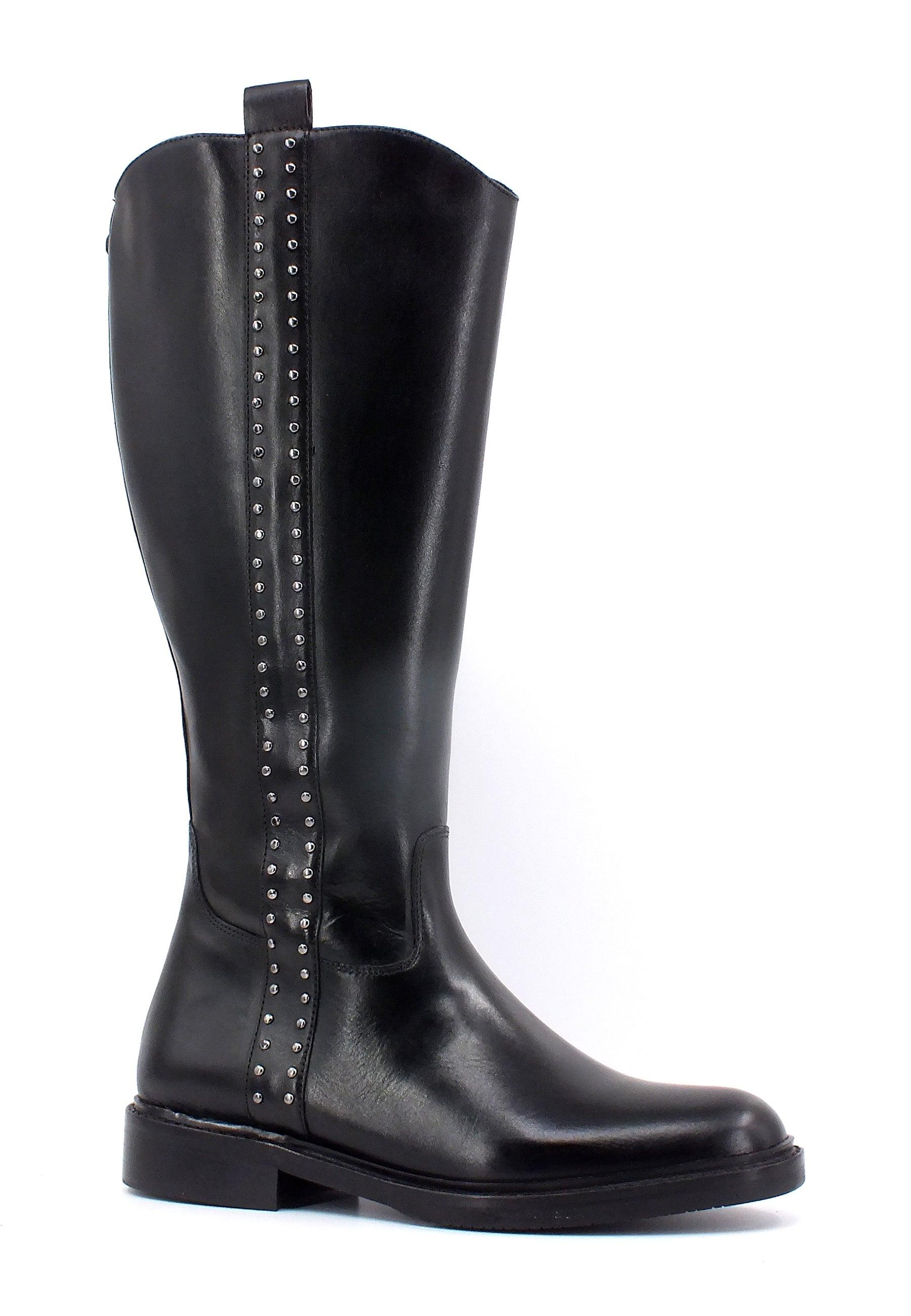 CAFENOIR Stivale Borchie Donna Nero HC1004 - Sandrini Calzature e Abbigliamento