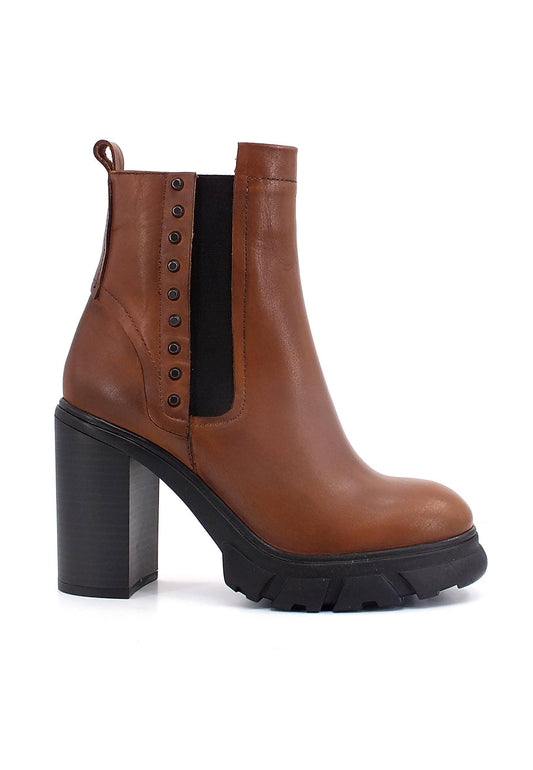 CAFENOIR Stivaletto Polacco Tacco Alto Donna Marrone Tabacco HA1240 - Sandrini Calzature e Abbigliamento