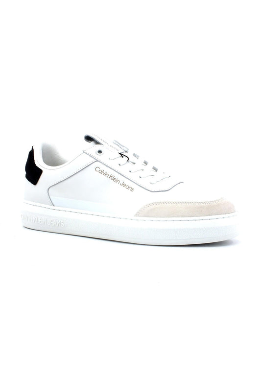 CALVIN KLEIN Casual Cupsole Sneaker Uomo White Creamy White YM0YM00670 - Sandrini Calzature e Abbigliamento