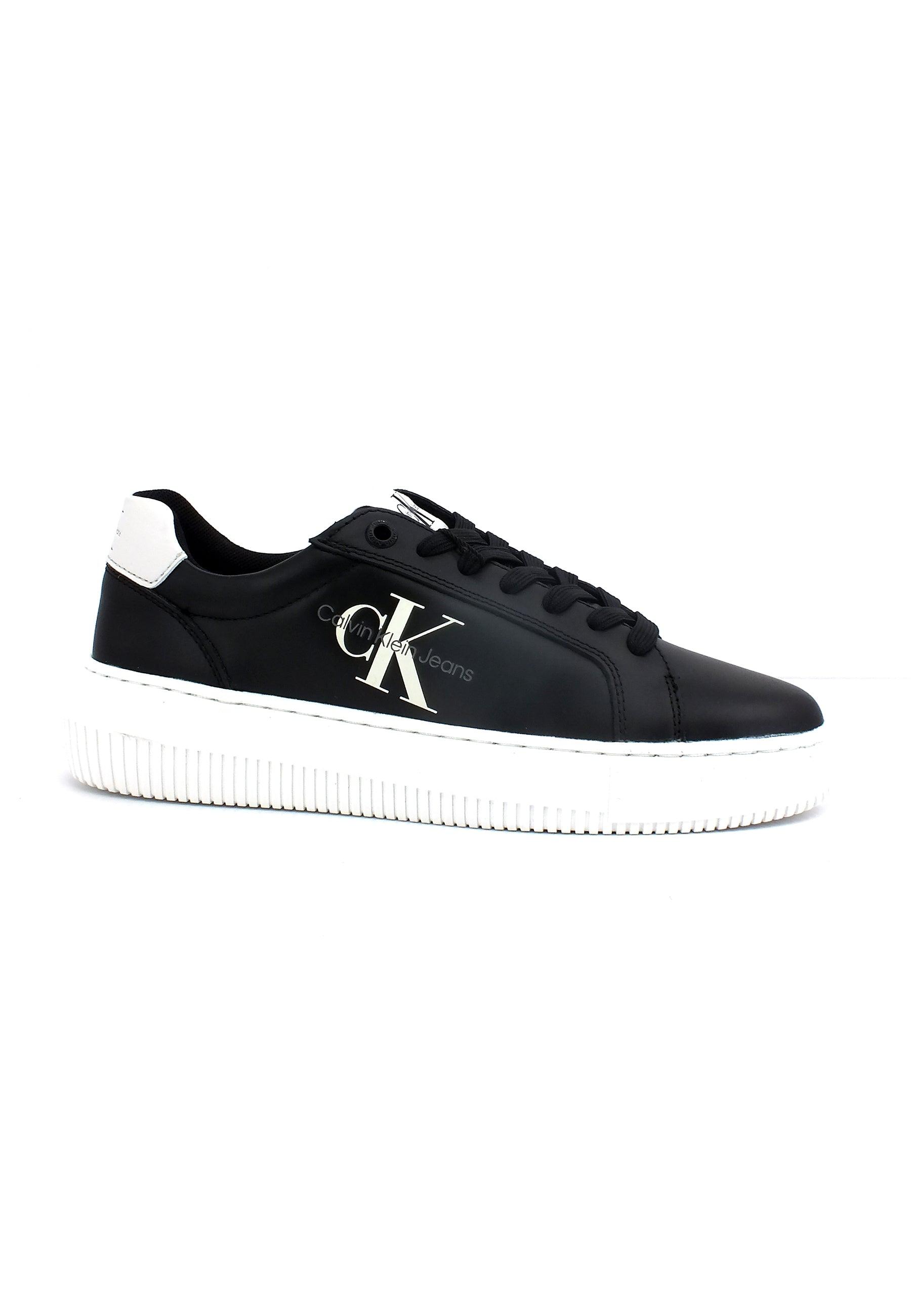 CALVIN KLEIN Chuncky Cupsole Sneaker Donna Black White YW0YW00823 - Sandrini Calzature e Abbigliamento