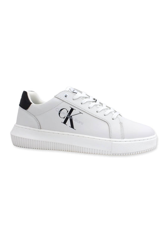 CALVIN KLEIN Chunky Cupsole Sneaker Uomo White Black YM0YM00681 - Sandrini Calzature e Abbigliamento