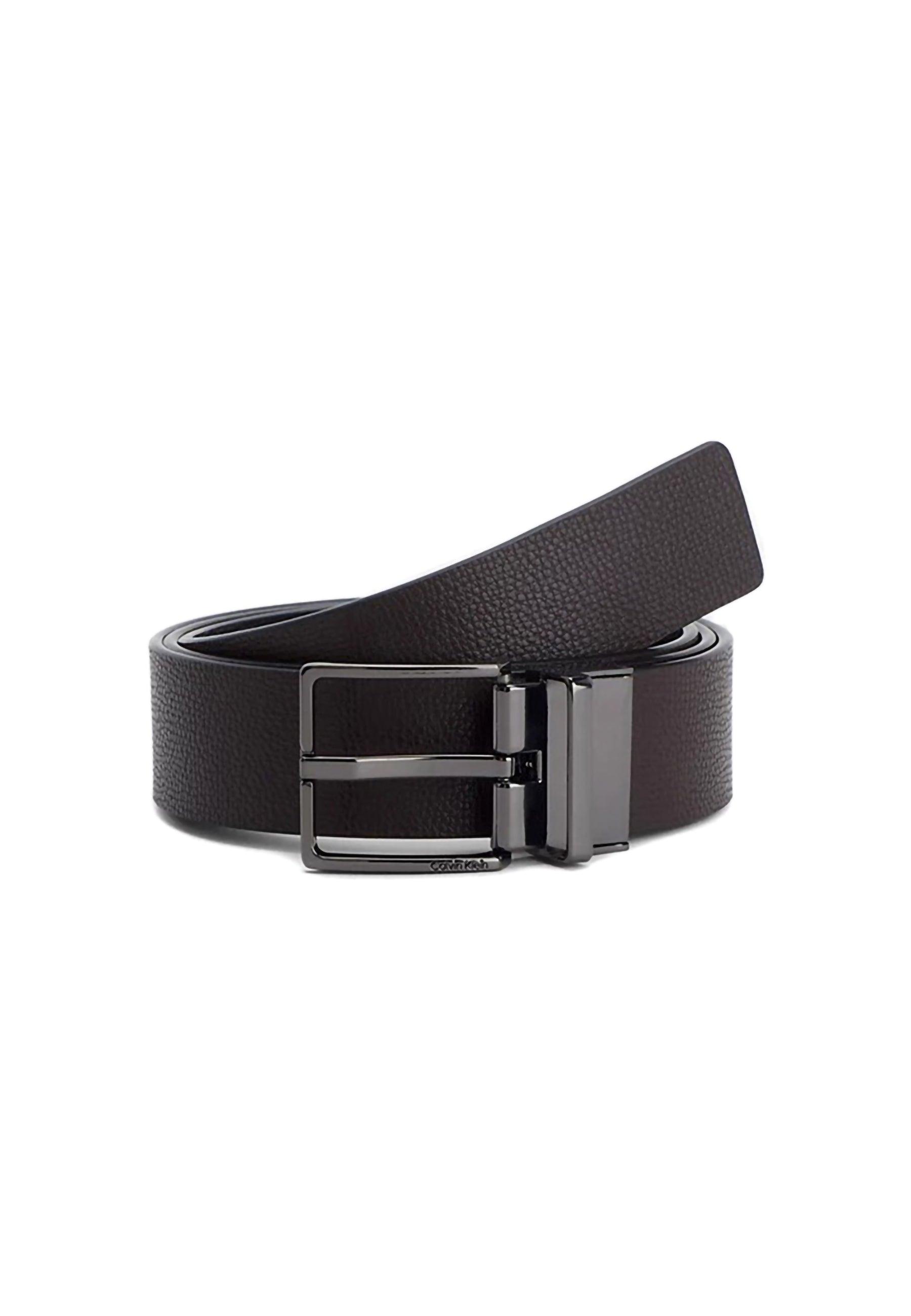 CALVIN KLEIN Cintura Reversibile Uomo Black Dark Brown K50K510371 - Sandrini Calzature e Abbigliamento