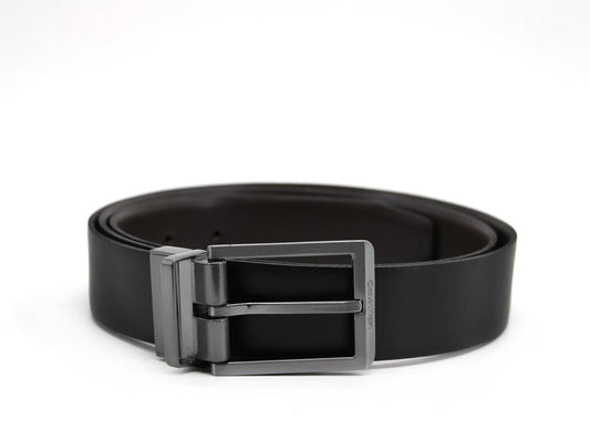 CALVIN KLEIN Cintura Uomo Reversibile Black Brown K50K505454 - Sandrini Calzature e Abbigliamento