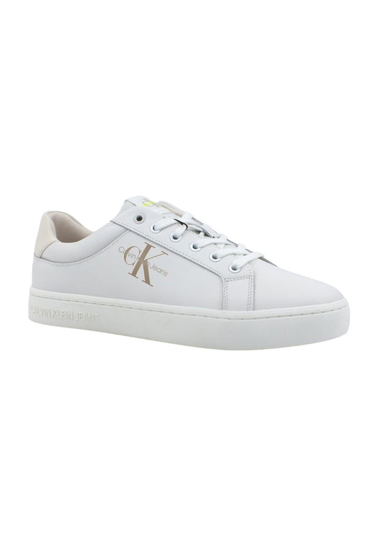 CALVIN KLEIN Classic Cupsole Sneaker Uomo Ancient White YM0YM00603 - Sandrini Calzature e Abbigliamento