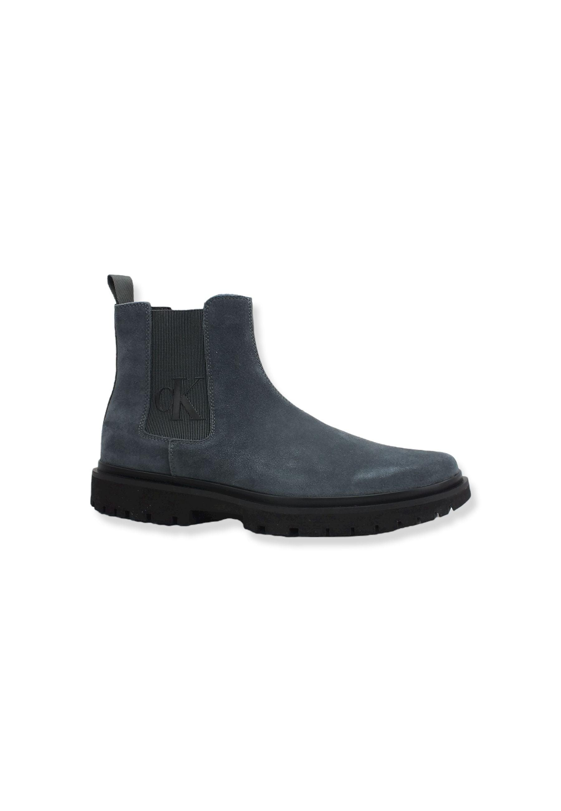 CALVIN KLEIN Lug Mid Stivaletto Chelsea Uomo Industrial Grey YM0YM00271 - Sandrini Calzature e Abbigliamento