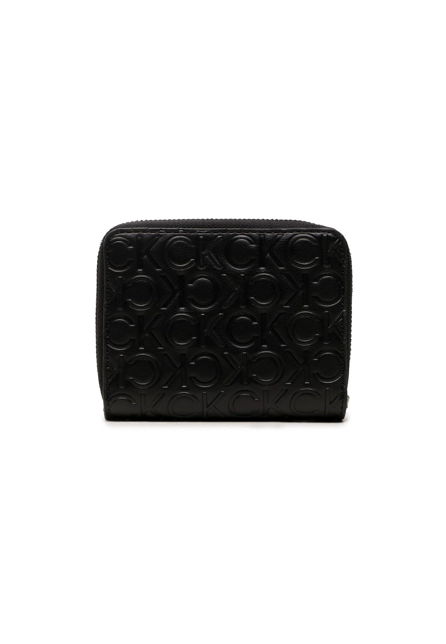 CALVIN KLEIN Portafoglio Donna Monogram Black K60K610950 - Sandrini Calzature e Abbigliamento