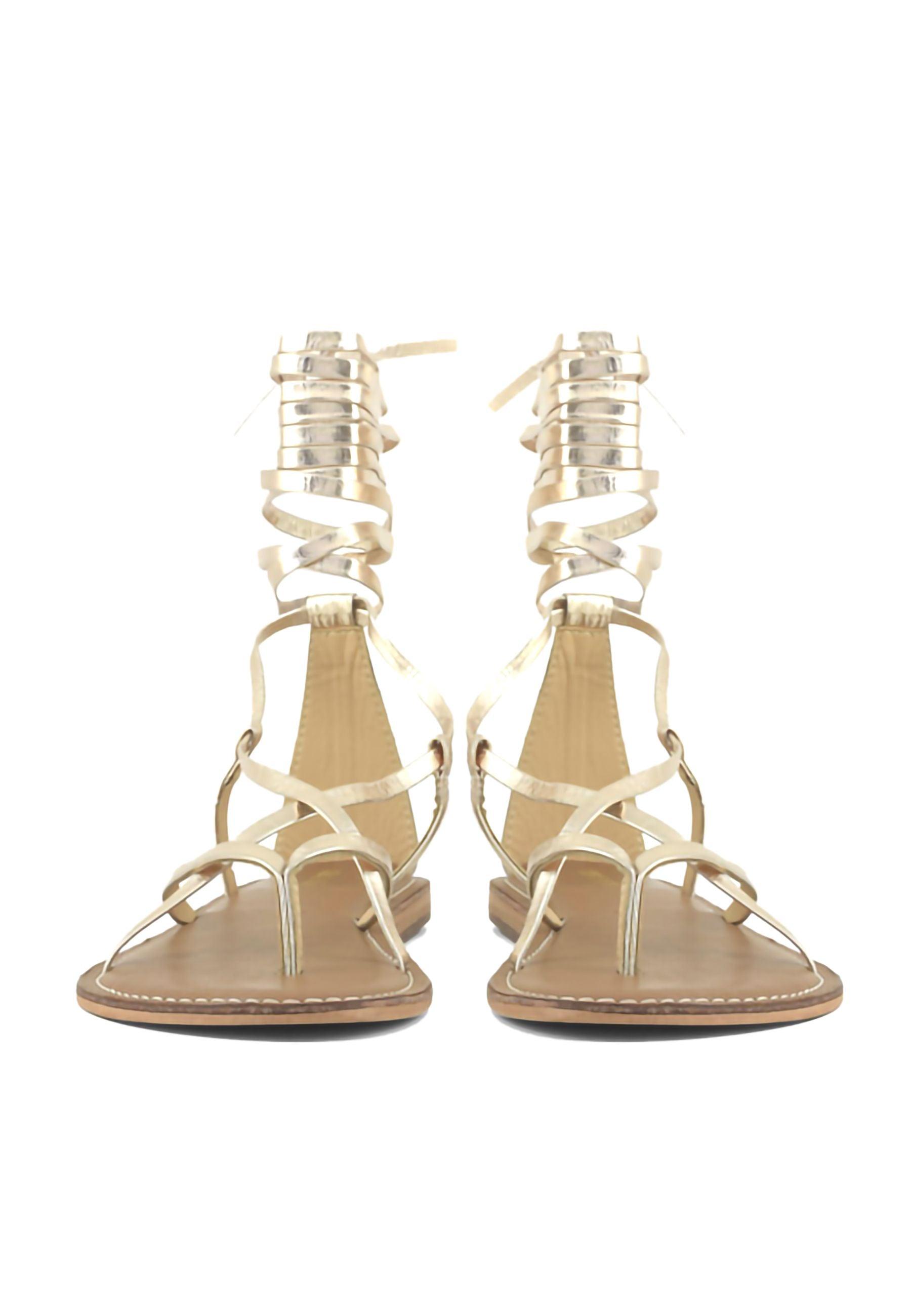 CB FUSION Sandalo Lacci Donna Gold CBF.R221008 - Sandrini Calzature e Abbigliamento