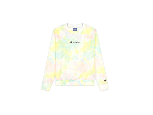 CHAMPION Felpa Girocollo Watercolor Donna Multicolor 113935 - Sandrini Calzature e Abbigliamento