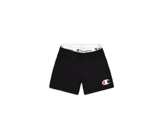CHAMPION Pantaloncino Corto Shorts Elastico Logo Donna Nero 112648 - Sandrini Calzature e Abbigliamento
