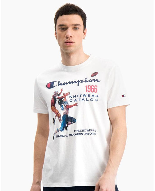 CHAMPION T-Shirt Football White 214345 - Sandrini Calzature e Abbigliamento