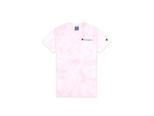 CHAMPION T-Shirt Watercolor Donna Logo Rosa Pink 113939 - Sandrini Calzature e Abbigliamento