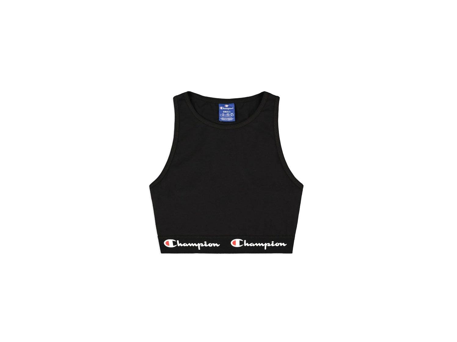 CHAMPION Top Corto Elastico Logo Nero Black 112856 - Sandrini Calzature e Abbigliamento