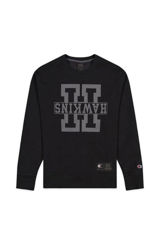 CHAMPION x STRANGER THINGS Felpa Unisex Hawkins Nero 217752 - Sandrini Calzature e Abbigliamento