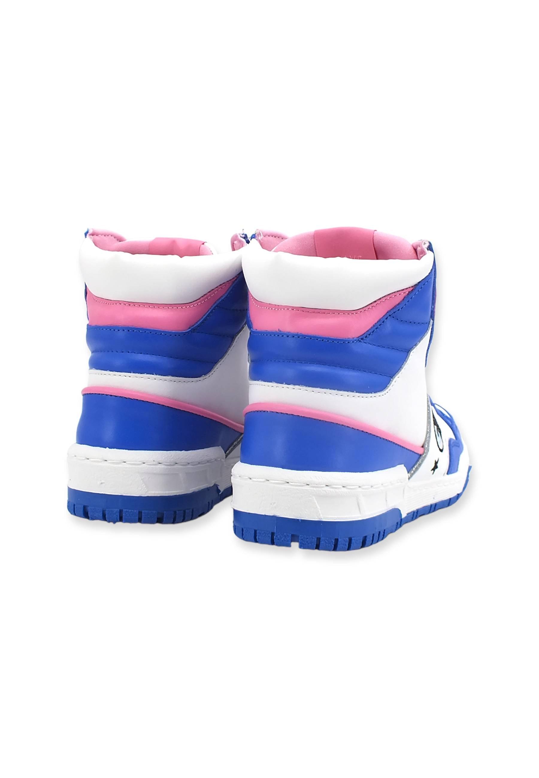 CHIARA FERRAGNI Sneaker High Donna White Blue CF3006-032 - Sandrini Calzature e Abbigliamento