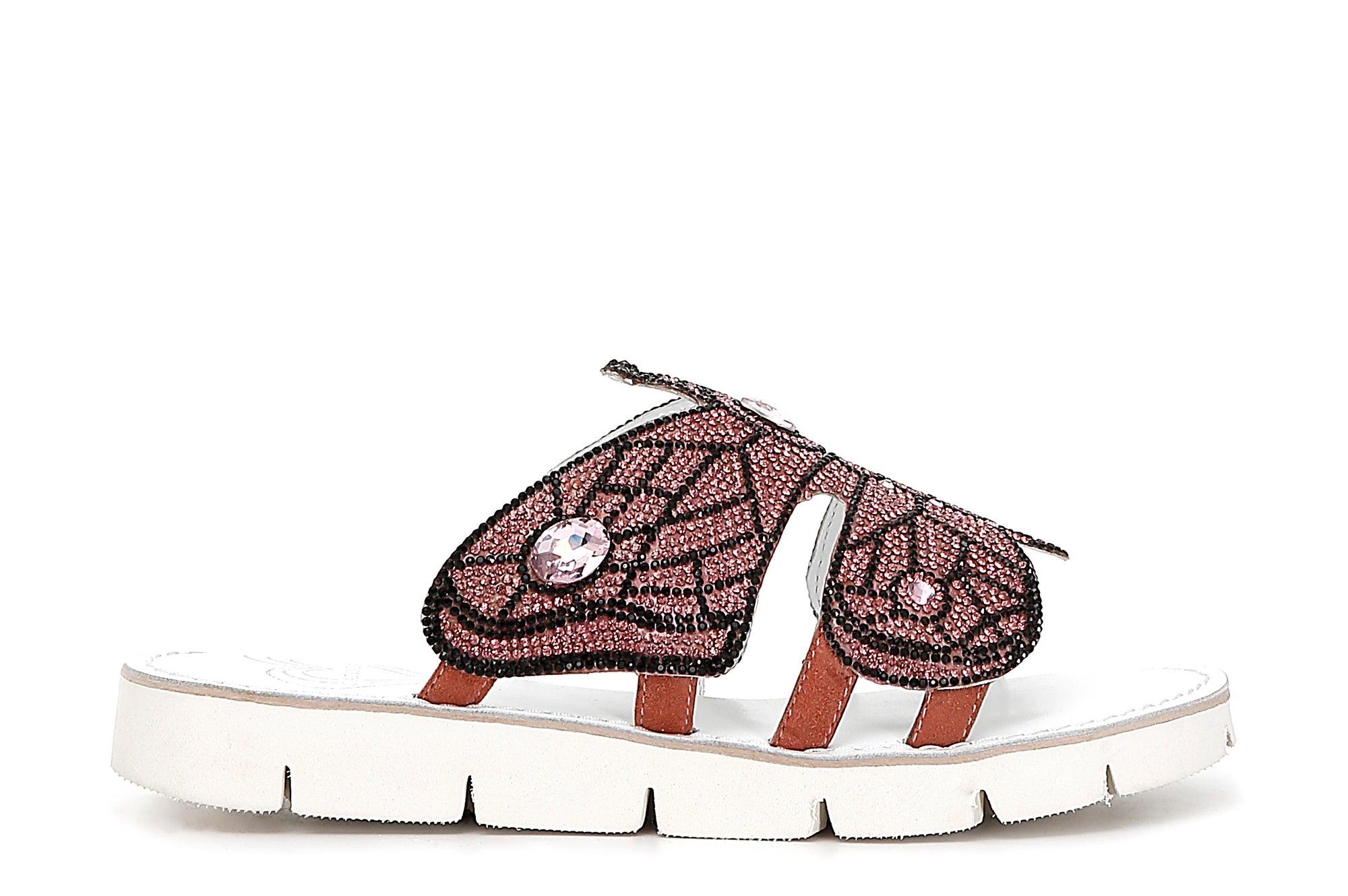 CIABATTA CON ACCESSORIO FARFALLA - Sandrini Calzature e Abbigliamento
