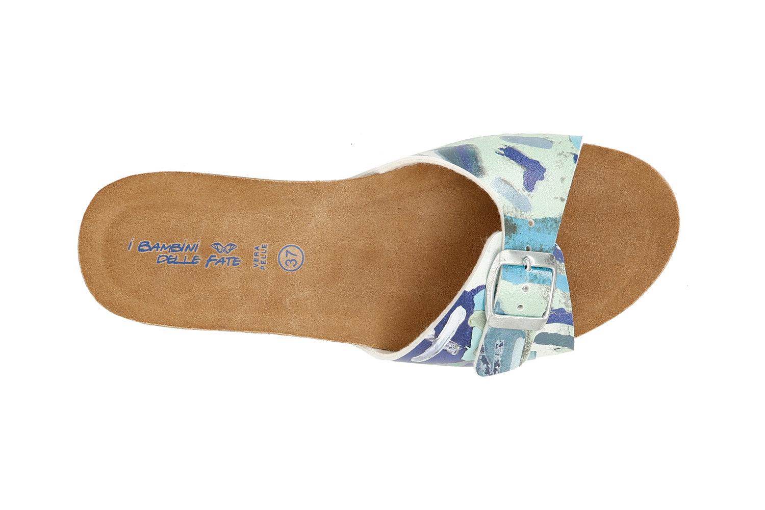 CIABATTA CON ZEPPA E FANTASIA MULTICOLOR - Sandrini Calzature e Abbigliamento