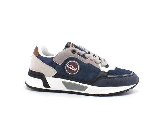 COLMAR Dalton Cross Sneaker Suede Navy Gray DALTONCROSS060 - Sandrini Calzature e Abbigliamento