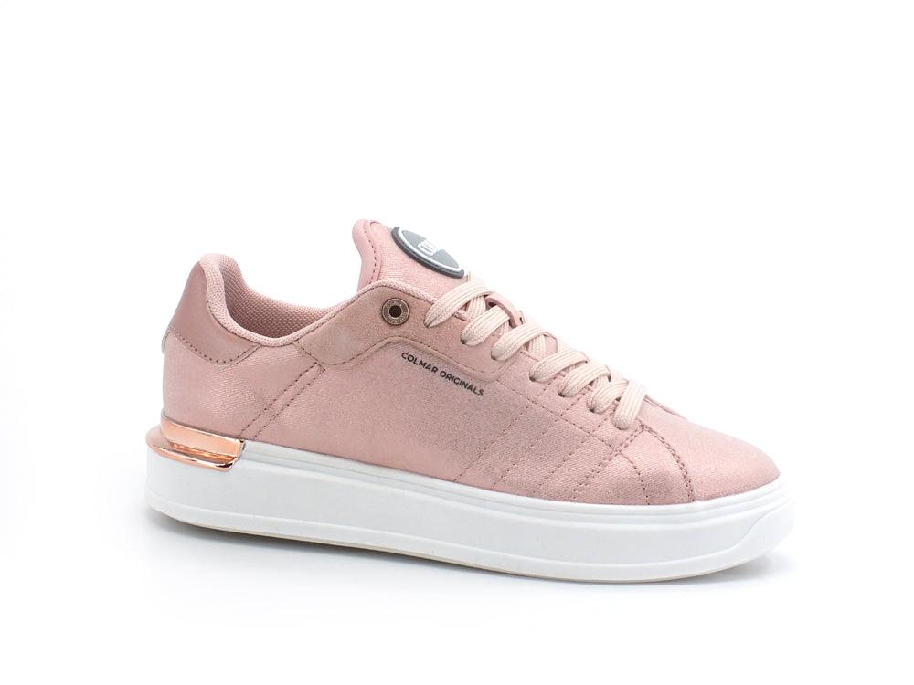 COLMAR High Outsole Sneaker Suede Rose Gold CLAYTONLUX079 - Sandrini Calzature e Abbigliamento