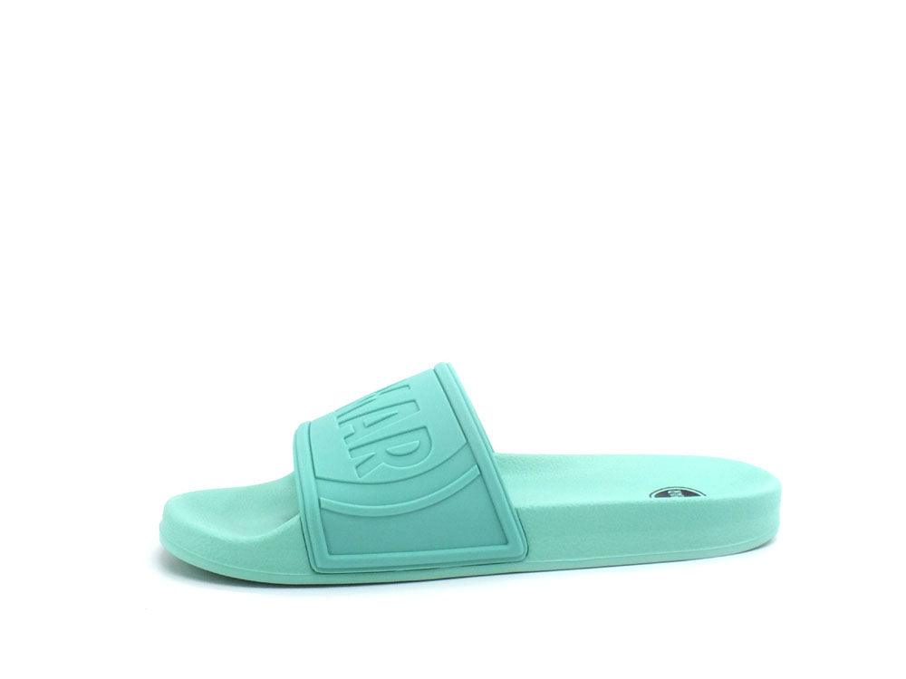 COLMAR Slipper Logo Ciabatta Gomma Sea Green Verde SLIPPERLOGO142 - Sandrini Calzature e Abbigliamento