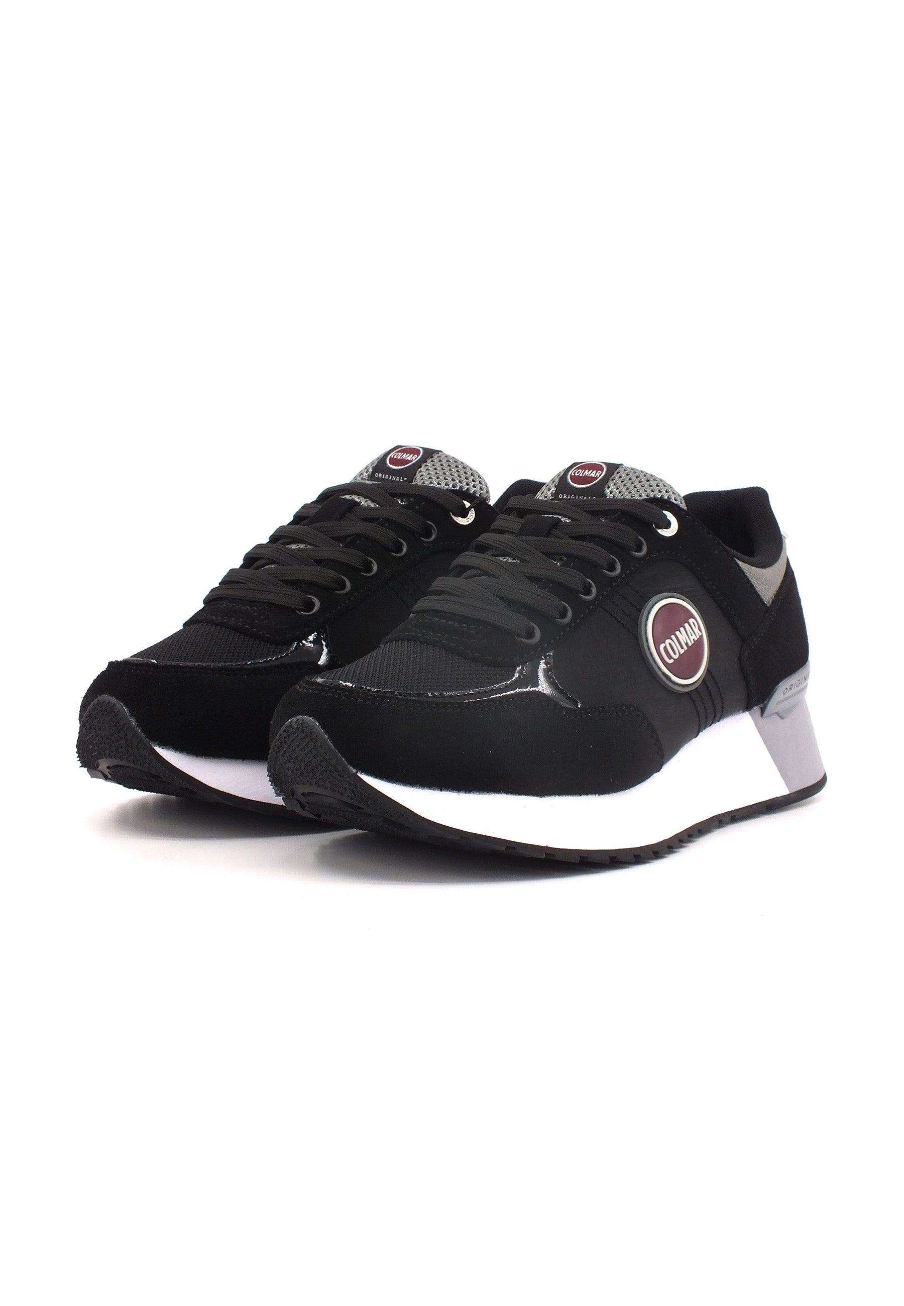 COLMAR Sneaker Donna Black Silver TRAVIS-AUTHENTIC-HIGHOUTSOLE - Sandrini Calzature e Abbigliamento