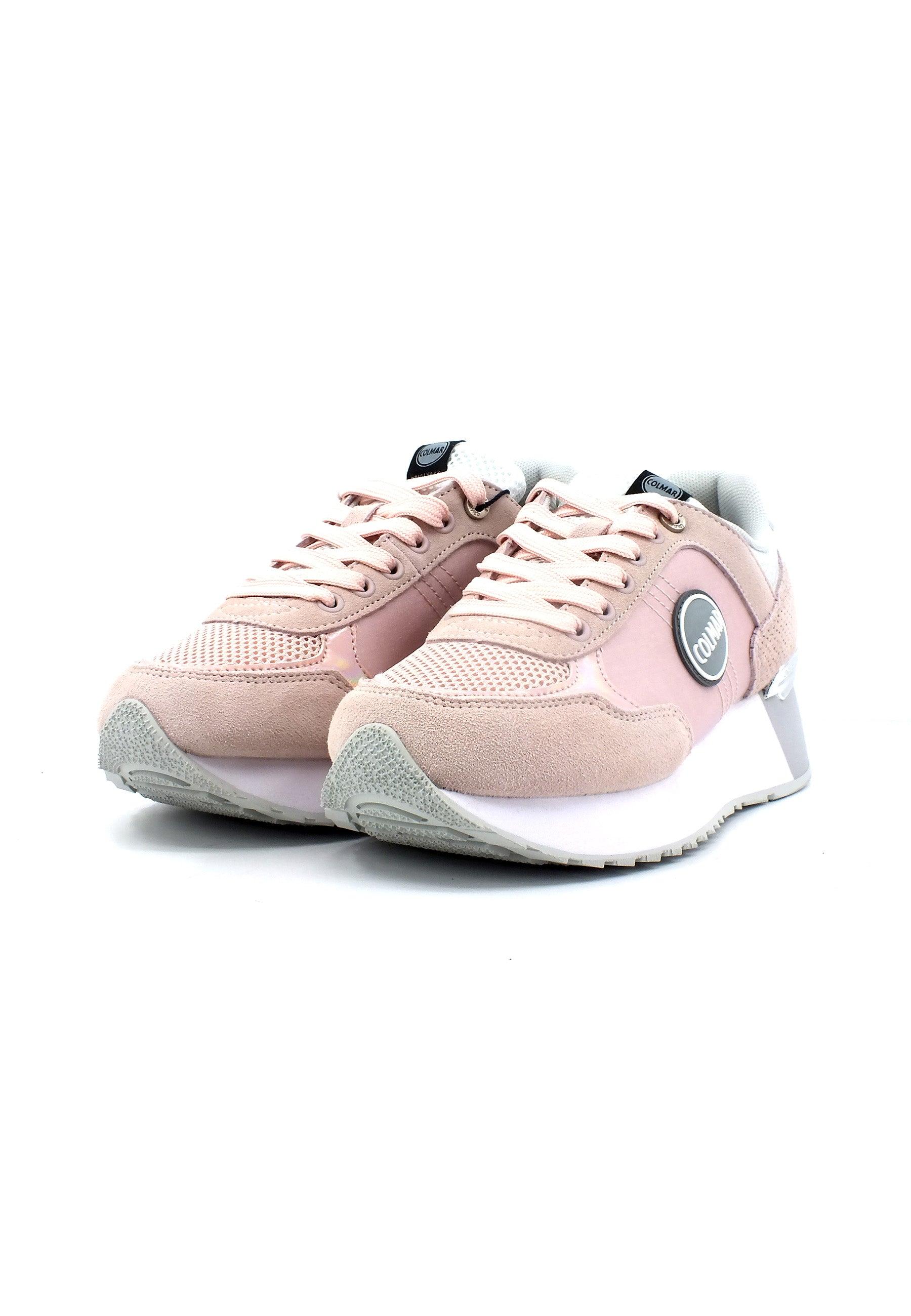 COLMAR Sneaker Donna Pink Silver TRAVIS AUTHENTIC - Sandrini Calzature e Abbigliamento